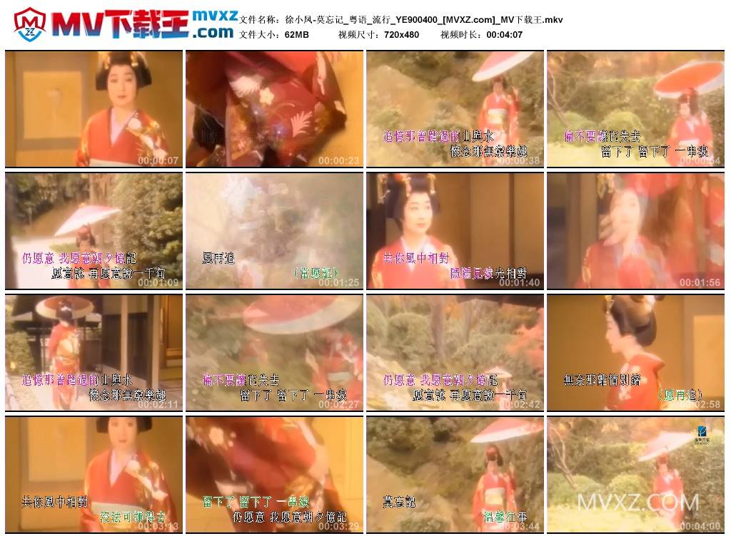 徐小凤-莫忘记_粤语_流行_YE900400